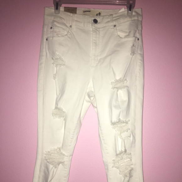 garage white jeans